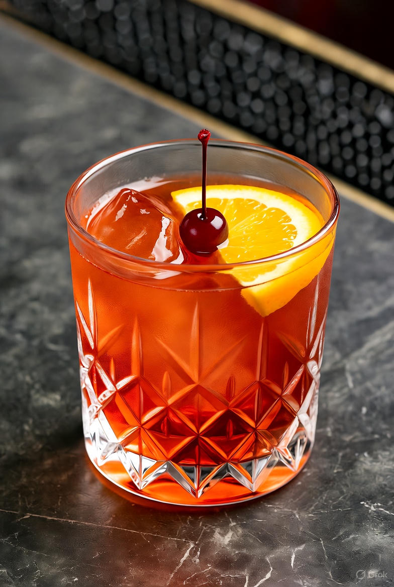 Classic Negroni Cocktail Recipe - Professional Bartender Image